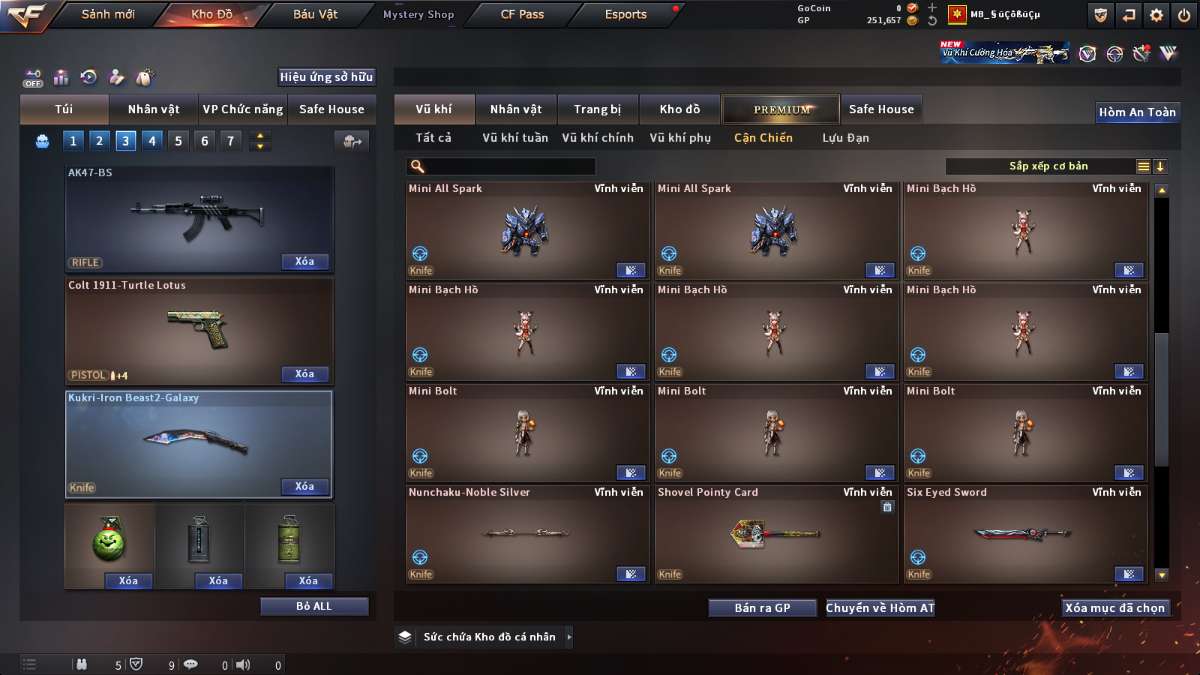 shop acc cf uy tin gia re
